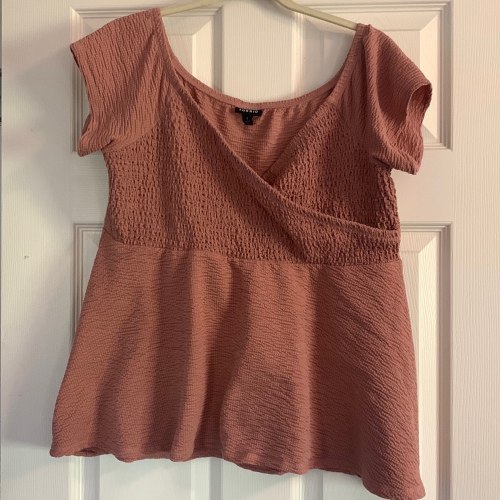 Pink Torrid 1 Wrap Top